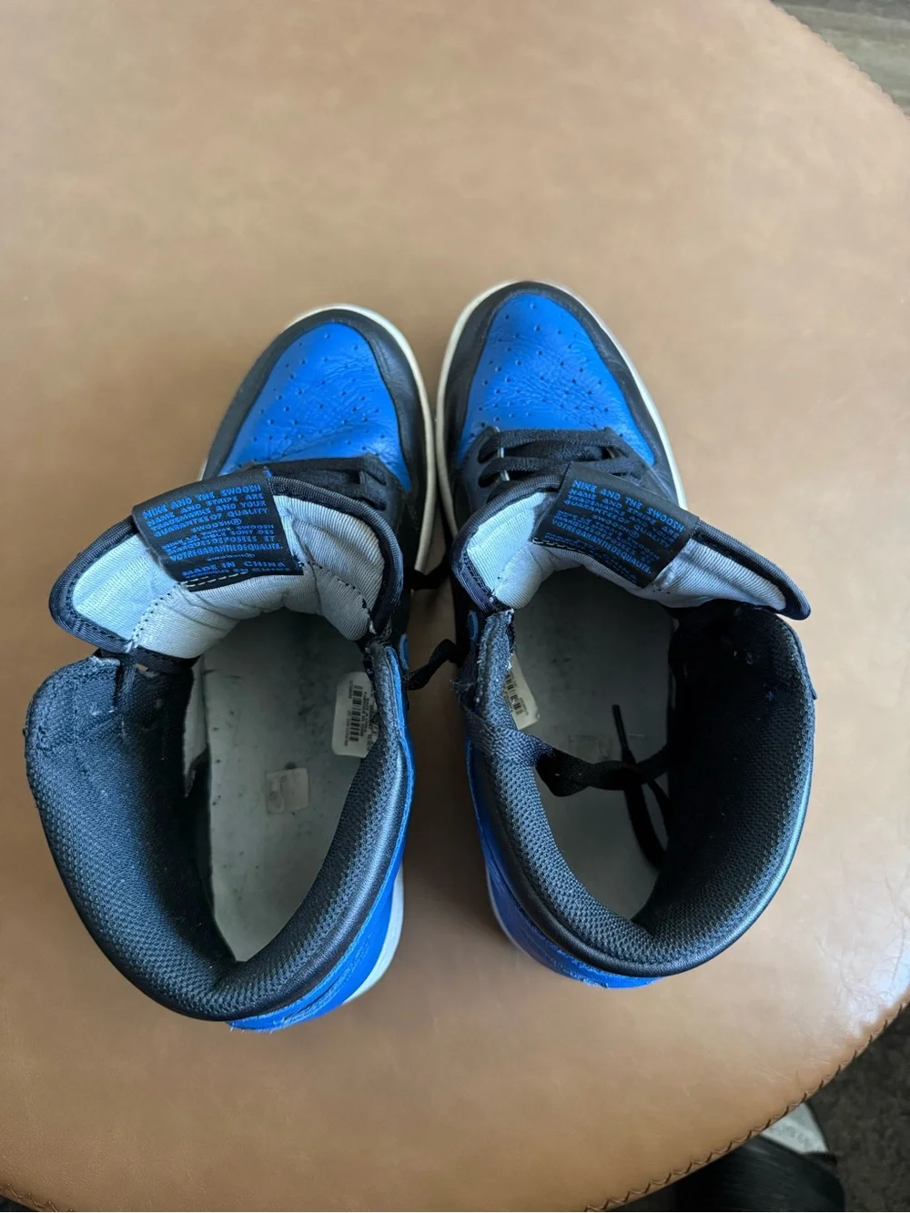 Air Jordan 1 Retro High OG Royal 2017 Black Blue Size 13 555088-007